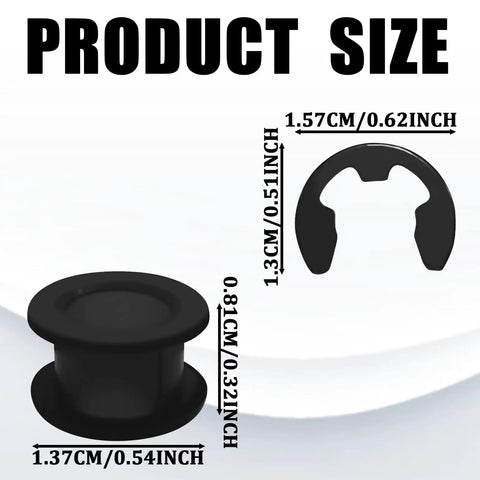 Dimensions of 2 Piece Shift Cable Bushing Repair Kit With Clips For Smoother Shifts Replacement Shifter Bushing.