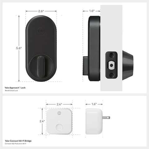 No Sweat Retrofit Smart Wifi Deadbolt For Truly Seamless Keyless Entry With Phone App Control And Unlimited Virtual Passcodes To Lock Down Your Front Door In Sleek Black