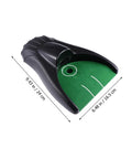 Golf Ball Retriever Auto Return System For Practice, lightweight durable plastic ball rebounder, dimensions shown