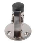 Heavy Duty 316 Stainless Steel Door Stopper Catch Set For RV Trailer And Boat with rubber bumper and sleek mirror finish.