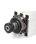 Drop In Ready 7.5KW 9KW CNC Air Cooled Spindle Motor With ER32 Collet showing collet and motor details for router milling and engraving.