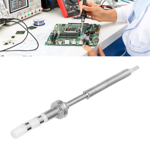 Top Notch Flat Ts-D24 Soldering Tip Replacement For 70W Ts100 Electric Iron with steel handle and copper core for repairs.