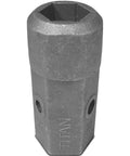 Boss Level Auger Bit Repair Hub, Built For Daily Outdoor Work, featuring 2 inch hex drive with pin holes for secure attachment.