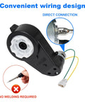 Upgrade Your Kids 24V Ride On Car With A High Speed Gearbox Motor 2 Pack 40000 RPM Replacement Parts showcase with wiring design