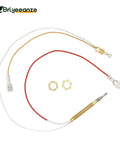Outdoor Patio Heater Thermocouple Replacement Universal Fit With M8 X 1 Connection Nuts, M6 X 0.75 Threaded Head, 16.2 Inch Long