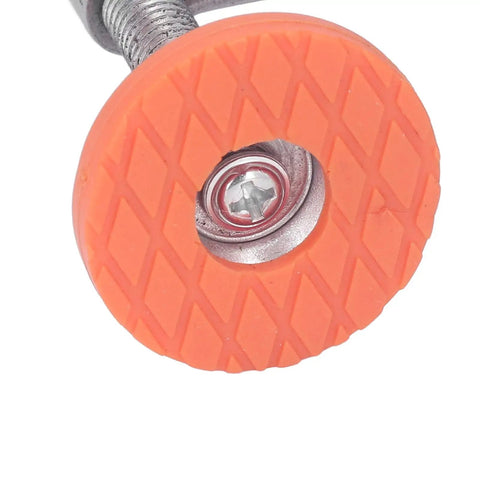 Close-up of Non Slip Rubber Grip for Heavy Duty Quick Release Toggle Clamp For Woodworking And Welding, showing texture and screw.