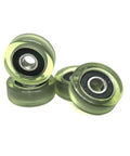 Five Pack Polyurethane Bearing Pulley PU60830-11 30mm Outer Diameter 8x30x11 PU Coated Roller Wheel for Pillow Block Bearings
