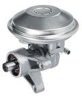 Heavy Duty Vacuum Pump For Ford Ranger 1983 To 1991 single unit, sturdy steel build with a silver finish for performance upgrade.