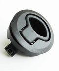 2 Inch Flush Pull Slam Latch Set In Black ABS Plastic For RV Boat Doors Cabinets And Decks, Round 2 Diameter