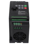 Rock Solid One Point Five KW Variable Frequency Drive For 380 Volt Three Phase Motor With Auto Voltage To Keep Speed Smooth As Butter On Pumps And Lathes Plus Heavy Duty Industrial Build For Tough Shop Grinds And Easy Setup Now front view with keypad and terminals