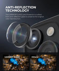 Rugged Camera Lens Protector For iPhone 17 16 And 16 Plus With 9H Tempered Glass And Aluminum Frame Crystal Clear HD Glass