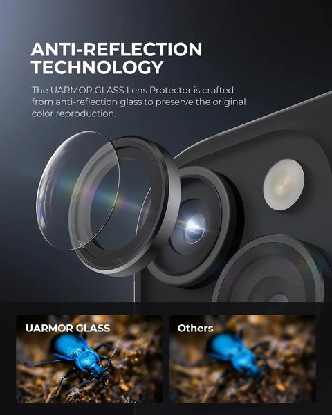 Rugged Camera Lens Protector For iPhone 17 16 And 16 Plus With 9H Tempered Glass And Aluminum Frame Crystal Clear HD Glass