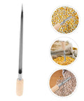 Stainless Steel Grain Sampler Tool With Wooden Handle Durable Sampling Probe For Wheat Rice Corn Sorghum And Other Grains For Labs Farms
