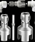 All In One Drill Driven Pipe Threader And Wrench For PVC And Water Pipes Universal Half Inch Three Quarters Inch And One Inch Pipe Opener