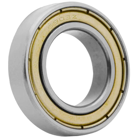 Industrial Grade 100 Pack 6903 ZZ Deep Groove Ball Bearings 17Mm X 30Mm X 7Mm showing double metal shielded design.