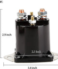 12V Golf Cart Solenoid For Club Car DS And Precedent Gas Carts 1984 Up, 4 Terminal Copper Contacts, Replaces OEM 1013609 Size Specifications