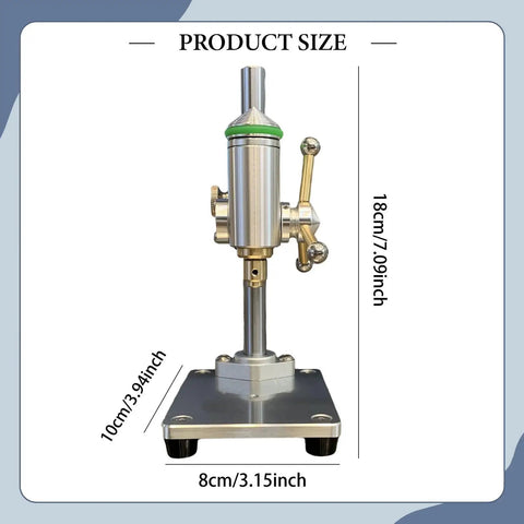 FLCPJGV Mini Bench Drill Press Clamp Stand For 3.175MM Fixtures, 18cm tall, aluminum alloy, precise drilling tool.