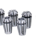 7 Piece ER11 Collet Set For CNC Milling And Lathe Work Range 1/32 To 1/4 Inch 0.0004 Inch Concentricity True Double-Angle Design