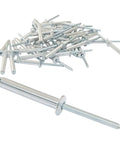 60 Piece Aluminum Blind Rivet Assortment Kit, Three Sixteenth Inch By One And One Quarter Inch Closed End Pop Rivets on display