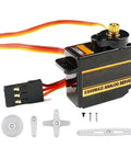 Four Pack ES08MA II 12g Mini Metal Gear Analog Servo Shockproof For RC Models, components included, low noise operation