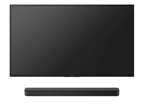 Compact 2 Channel Soundbar With Bass Reflex Built In Tweeter Bluetooth Easy Setup Slim Design For Small Rooms And Home Office Clear Theater Like Audio In Black below TV