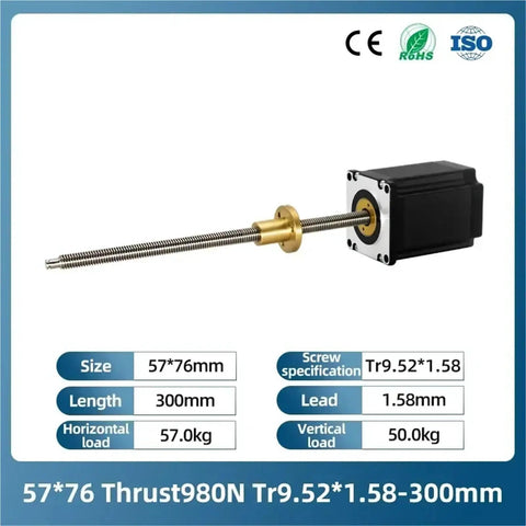 Top Shelf Workhorse Nema Hybrid Stepper Motor Featuring Precision T5 T8 Trapezoidal Leadscrew For Heavy Duty Cnc Machines And Robotics Delivering Smooth Reliable Motion Control