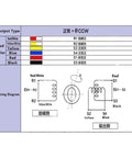 Technical wiring diagram for Top Notch Rotary Encoder Kit For Precision Servo Motor Systems TS2640N321E64 with color codes and labels.