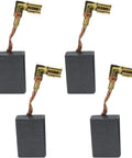 Top Shelf Carbon Brush Replacement Set For Makita Angle Grinders Heavy Duty Motor Repair Parts Compatible With CB318 CB340 GD0600 Four Pack showing four carbon brushes with copper wiring.