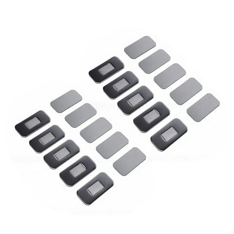 Super Strong Magnetic Catch For Kitchen Cabinet Doors With Adhesive Mount To Keep Drawers Secure And Kids Safe In Style Without Using Tools Or Drills, 20 pack black magnetic catches.
