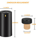 PVC Heat Shrink Capsules For Wine Bottles Matte Black Set Of 80 With Bottle Seals Corks And Shrink Wrap Sleeves For A Pro Look At Home Cellars And DIY Wine Bottle Packaging, 1.18-inch