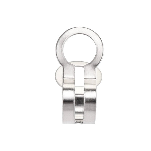 8mm Ball Chain Connector Double Ring Style Link Stainless Steel Loop Connection Pack Of 10 Durable Bead Chain Connectors For Jewelry And Keychain Projects Rust Resistant Polished Finish, close-up