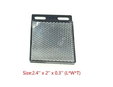 Reflector panel for Retroreflective Photoelectric Beam Sensor Switch 12-24V DC, 4m Detection Range, wall-mounted sensor accessory