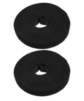 Two Rolls Black Reusable Hook Loop Cable Ties For Hassle Free Cord Management And Keep Your Desk Setup Looking Sharp While Delivering A Rock Solid Grip On All Your Power Cords - black fabric rolls