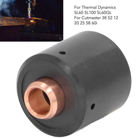 YDuupxe 98213 Start Cartridge For Plasma Consumables Fits Thermal Dynamics SL60 SL100 Torch showing black plastic body and copper connector.