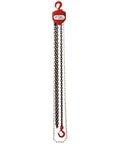 1/4 Ton Chain Block With 10 Foot Lift Built To Haul Heavy Jobs, Drop Forged Safety Hooks, Heat Treated Triple Geared Hand Chain Block