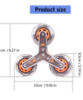 Heavy Duty Stair Climbing Cart Wheel Caster Set Replacement For Shopping Carts And Laundry Carts, product size dimensions