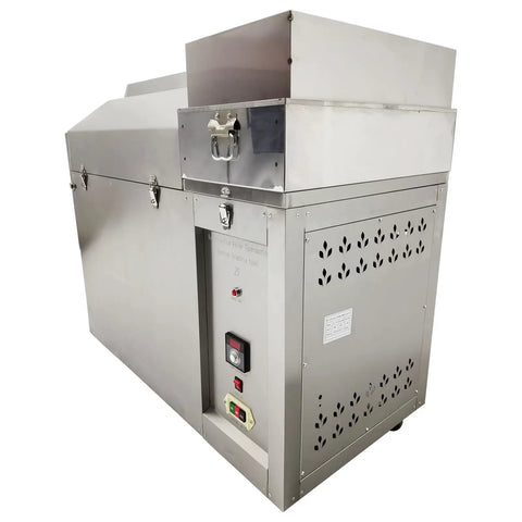 Heavy Duty Commercial Electric Coffee Roaster Machine 27.6 Lbs Capacity with stainless steel exterior and control panel for roasting.
