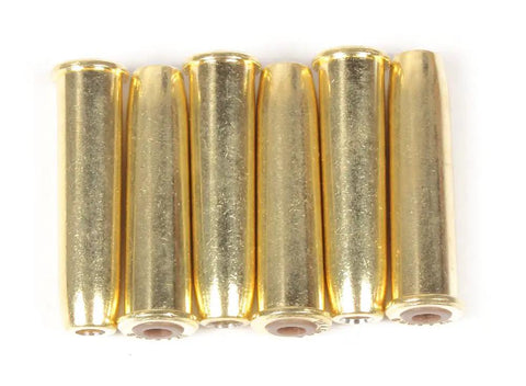 Colt Peacemaker Style Air Pistol Spare BB Capsules Six Pack.177 Caliber Easy Load Cartridges in Gold Finish, five capsules shown
