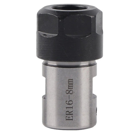 Precision ER16 Collet Chuck Extension Holder And Industrial Hardened Steel Shaft Extender Sleeve for CNC milling, 8mm size.
