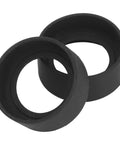 Two Piece Eyepiece Eyeshields Kit For Microscope Rubber Eye Cups Replacement 44mm Diameter Flat Angle Eyepiece Guards For 40 To 42mm Interface Stereo Microscope Accessory, black rubber