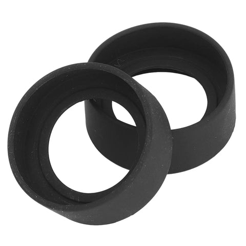 Two Piece Eyepiece Eyeshields Kit For Microscope Rubber Eye Cups Replacement 44mm Diameter Flat Angle Eyepiece Guards For 40 To 42mm Interface Stereo Microscope Accessory, black rubber
