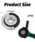 Dead On Tough 2Pcs Angle Grinder Flange Locking Nuts 5/8 Inch 11 Thread displayed with size and use details.