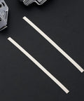 Top Rated Plastic Welding Rods Set For Car Bumper Repair Kit includes two durable white PP strips on a dark surface.