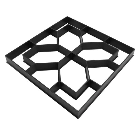 Walkway Concrete Stone Mold, 40cm Pattern Stepping Stone Paver, Reusable ABS Form For Patio, Lawn, And Garden Pathways, Easy To Use DIY