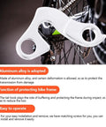 Rear Derailleur Hanger For Mountain Bike Aluminum Alloy Dropout Adapter Tail Hook attached to bike frame