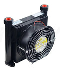 Heavy Duty Hydraulic Oil Cooler And Air Cooling Fin, 48W Power, 10 L Min Flow, 15 Bar Working Pressure, DC12V with protective grille