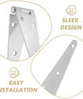 Heavy Duty Galvanized Iron Door Hinge With Wear Resistant Protective Coating Slotted Bearing For Outdoor Use close-up view with sleek design