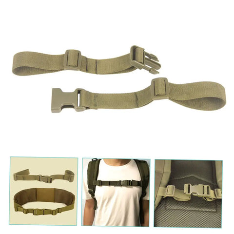 Go-To Adjustable Chest Straps For Backpacks Quick Release Outdoor Gear For Hiking and Camping Travel Ready Fits All Brand Packs Durable Green