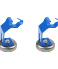 Heavy Duty 2X Magnetic Mig Welder Torch Holder Stand For Horizontal Vertical And Upside Down Welding Jobs with blue metal design.