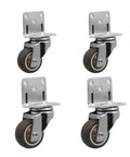4 Pack Universal Swivel Casters Heavy Duty Furniture Wheels Castors Silent Trolley Wheels For Cart Dolly Table Cabinet And Heavy Load Move